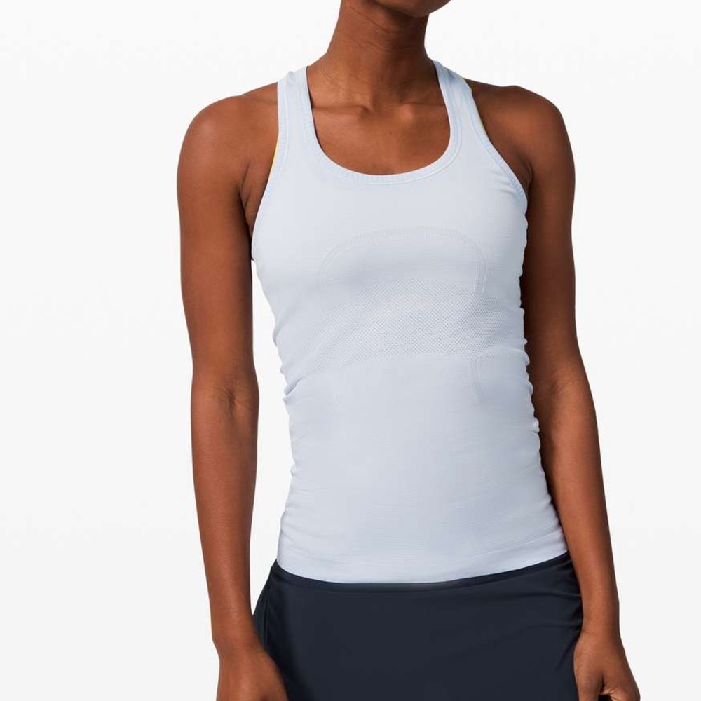 Lululemon Swiftly Tech Racerback Tank Top- Light Blue Hue-Size 8